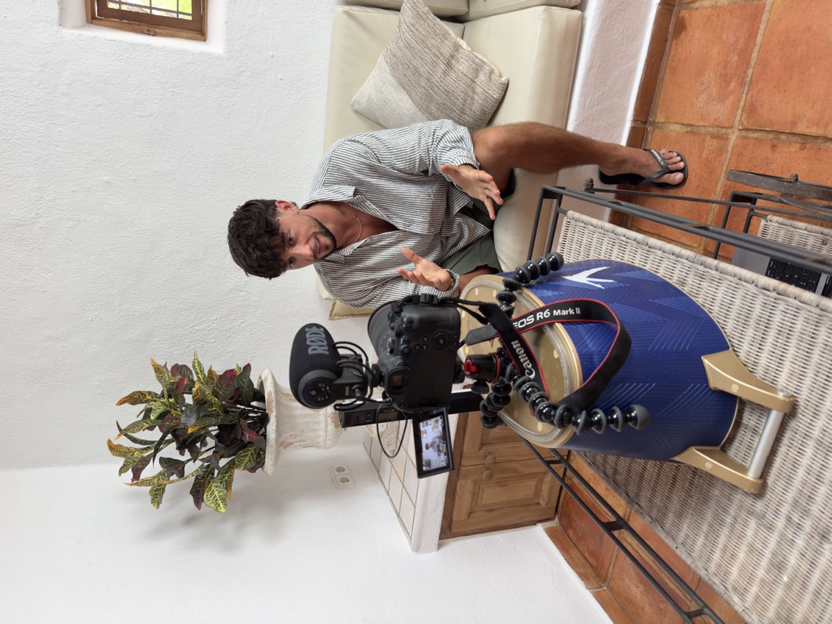 An engaged founder mid-conversation during a makeover week